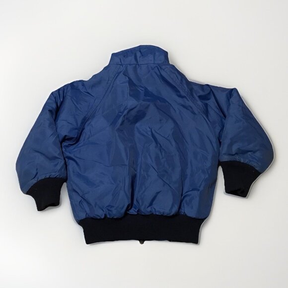 Patagonia Vintage Kids 4/5 Blue Zip Bomber Fleece Lined Jacket - Picture 3 of 6
